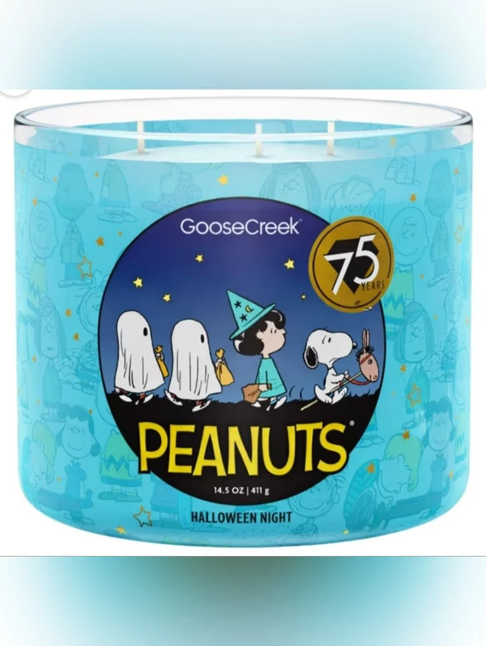 Goose Creek Peanuts Halloween Night 3-Wick Candle